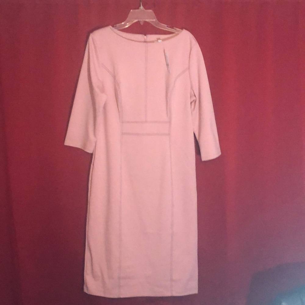 NY & C Pink dress with Black piping.